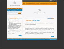 Tablet Screenshot of bluebirdcourier.in